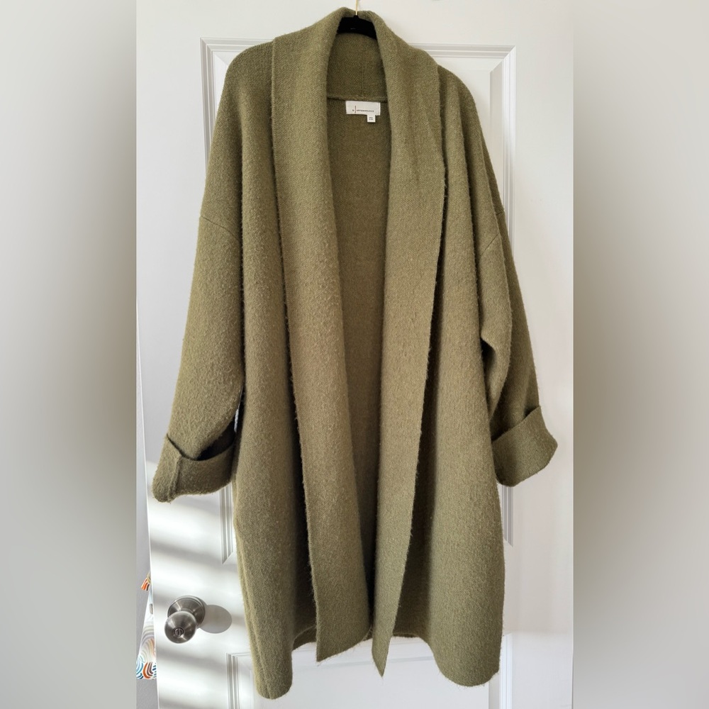 Anthropologie Olive Cardigan Sweater